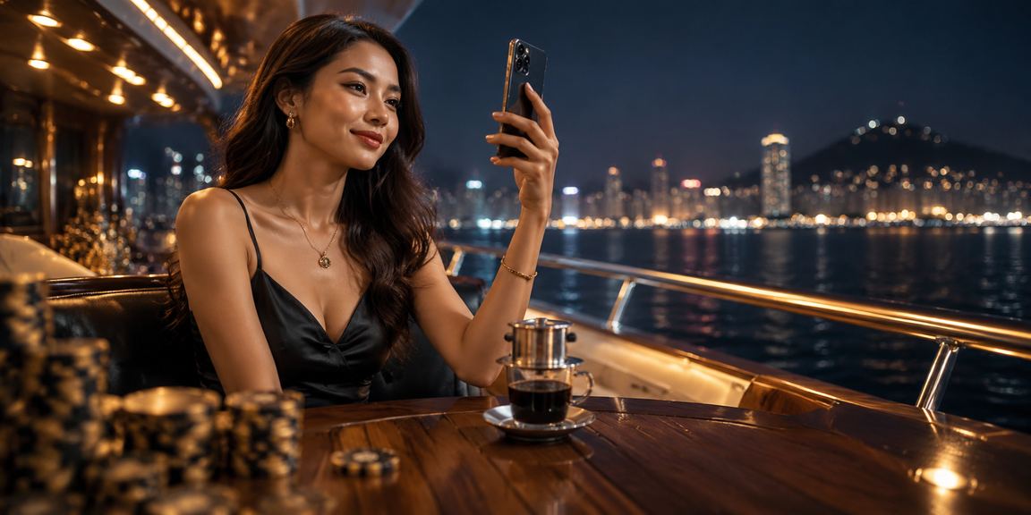 Người chơi VIP nhận thưởng tại Vũng Tàu trong không gian cà phê hiện đại